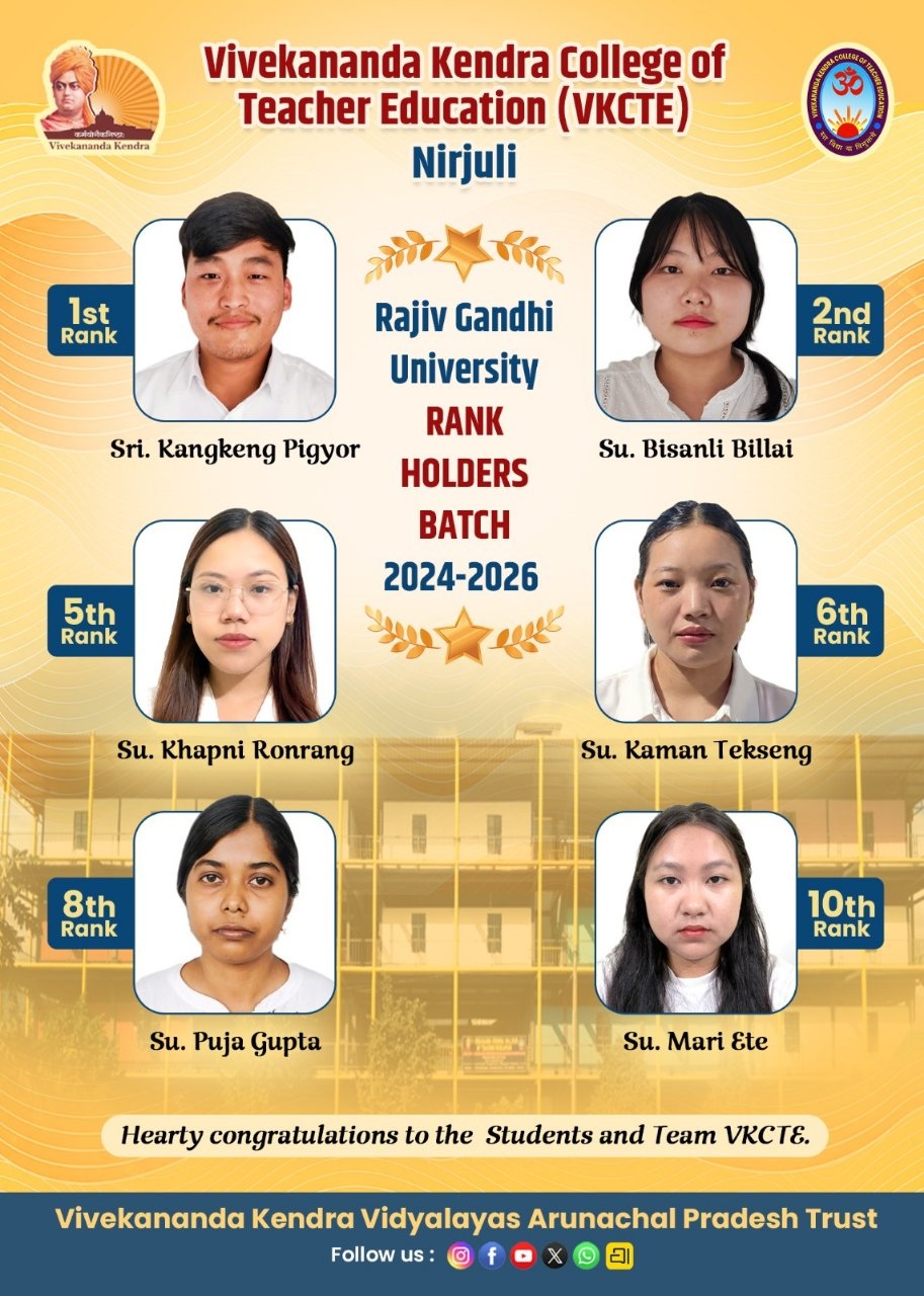 A Proud Moment for VKCTE - Secured 6 University Ranks